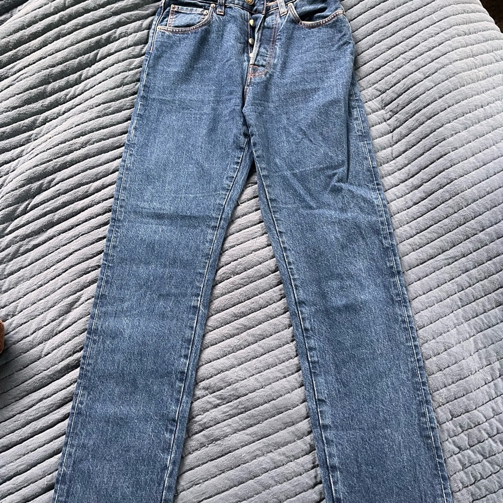 Tomboy Classic Blue Denim Jeans Straight Leg